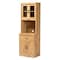 Baxton Studio Laurana ModernOak Brown Finished Wood Kitchen Cabinet and Hutch 193-12004-ZORO - alternate 8